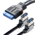 double usb3.0 to USB baffle cable